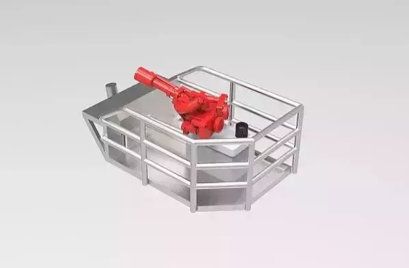 Fire monitor for Seabex one helidek