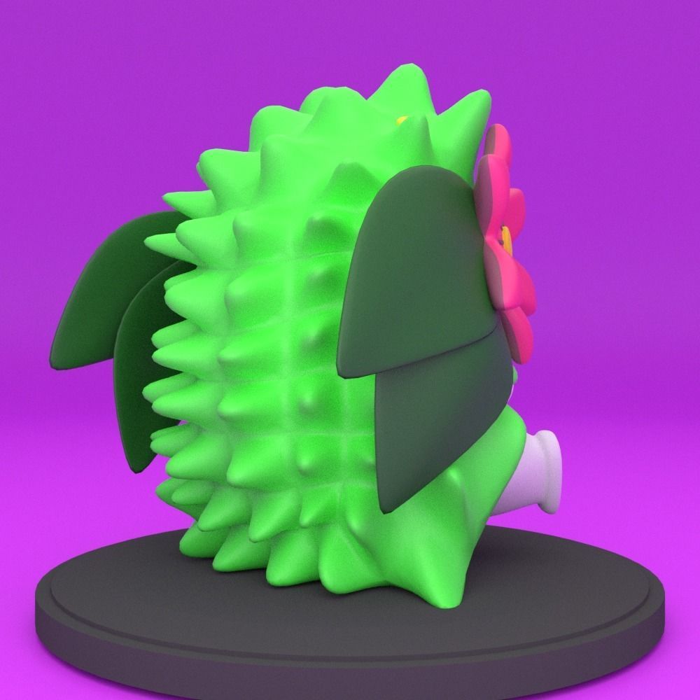 Shaymin toy with flowers Free 3D print model_3