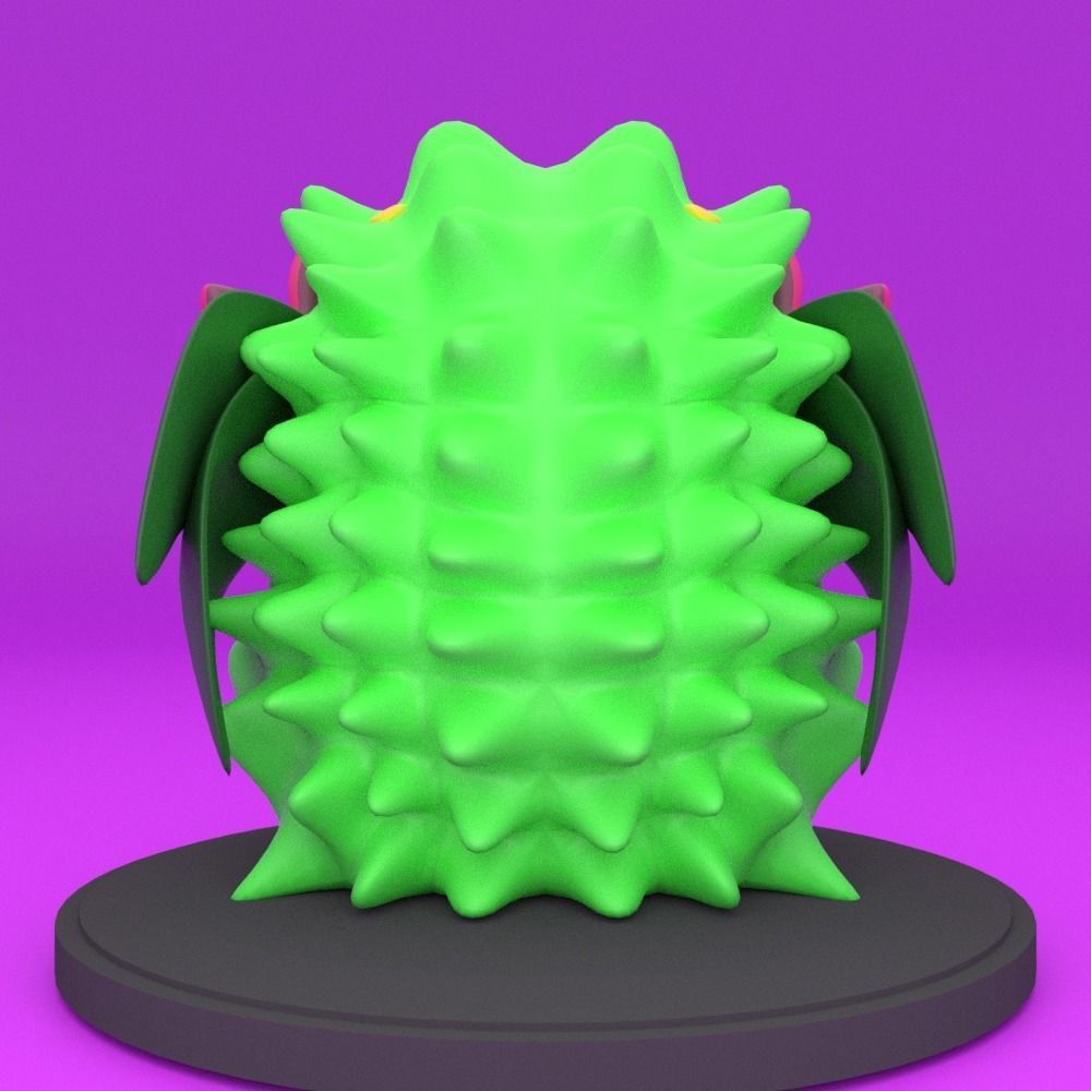 Shaymin toy with flowers Free 3D print model_4