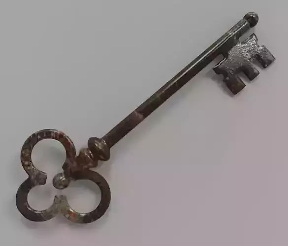 The Key old rusty 3D model