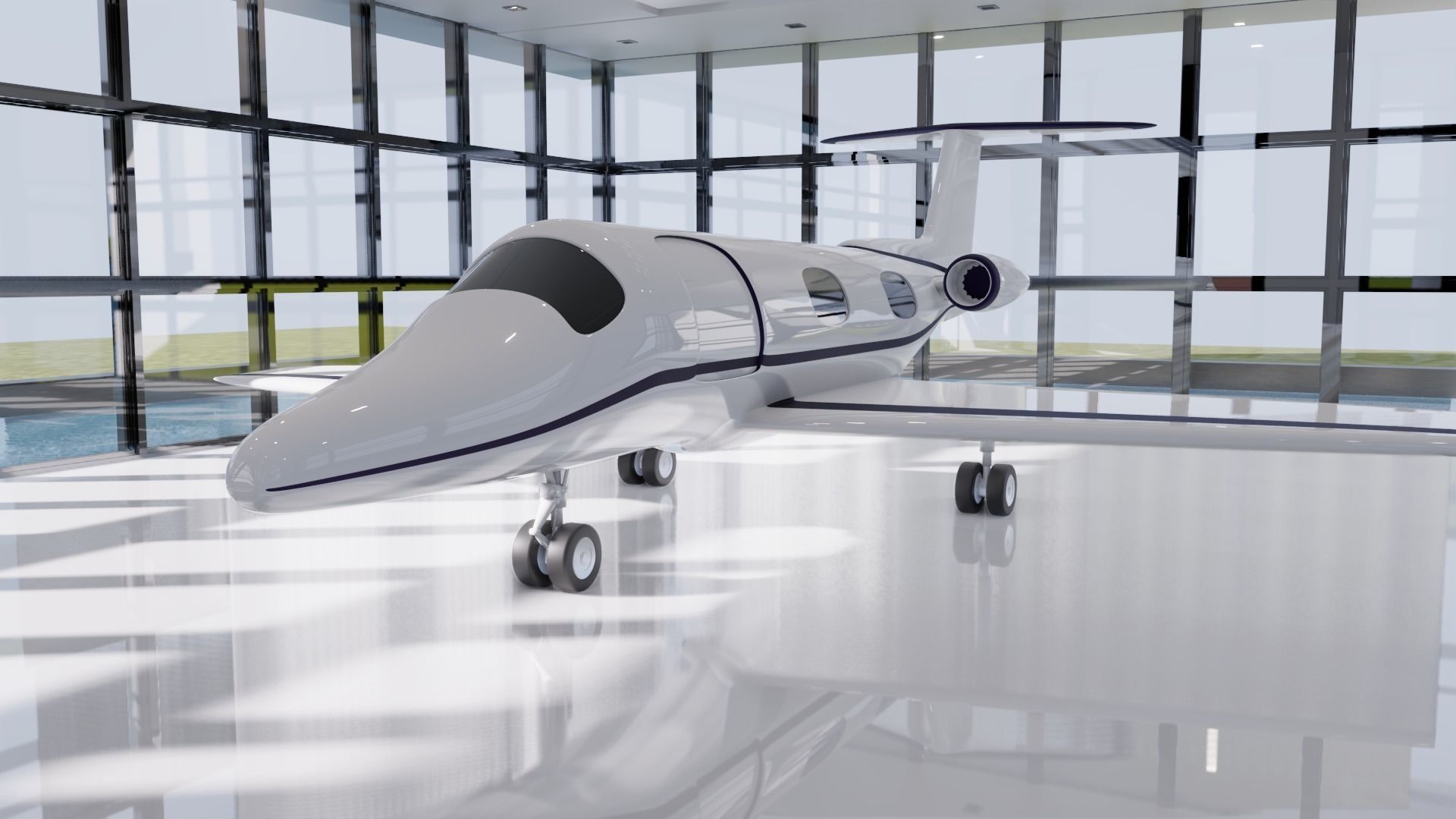 Private Jet 3D model_10