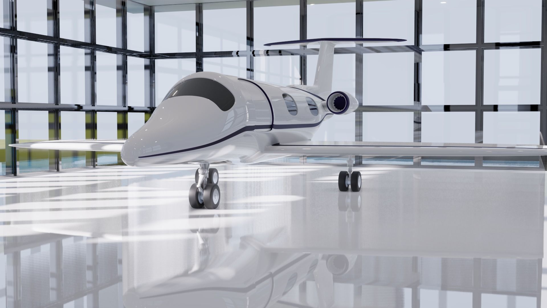 Private Jet 3D model_4