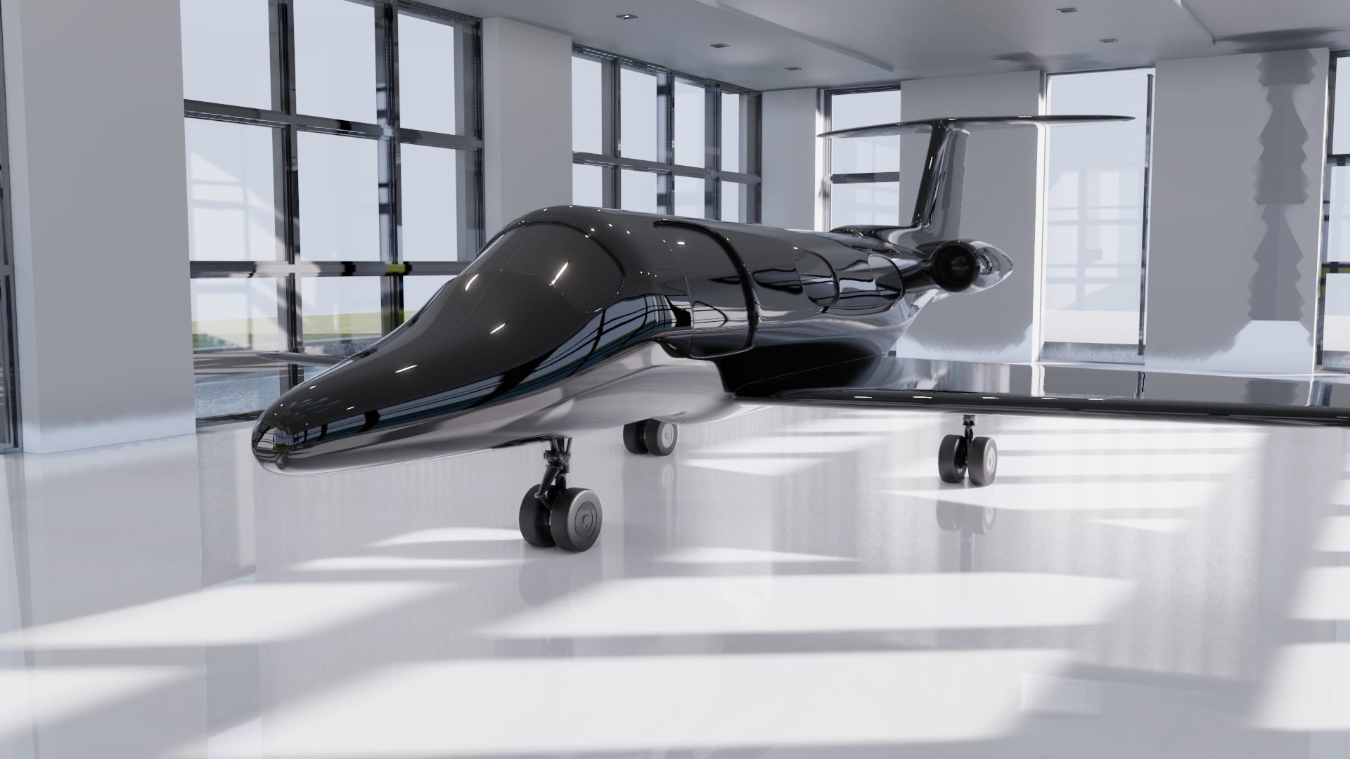 Private Jet 3D model_9