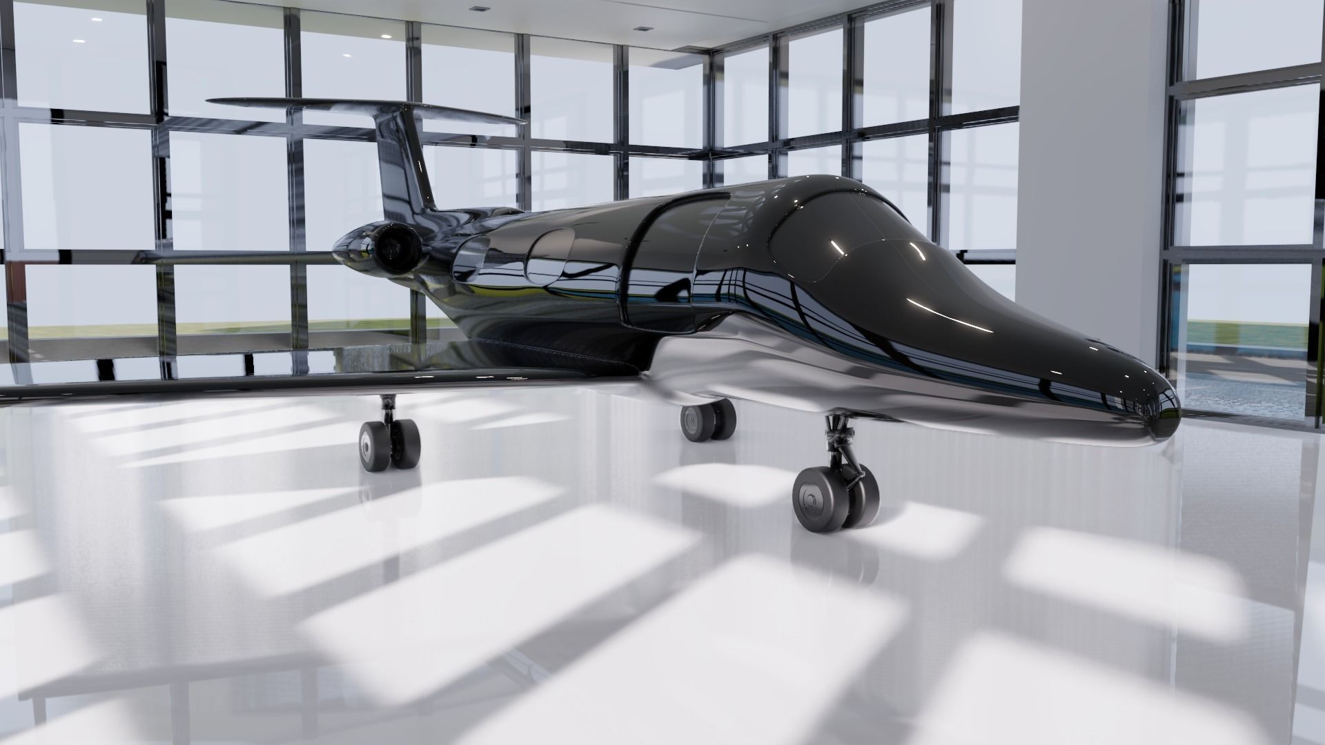 Private Jet 3D model_3