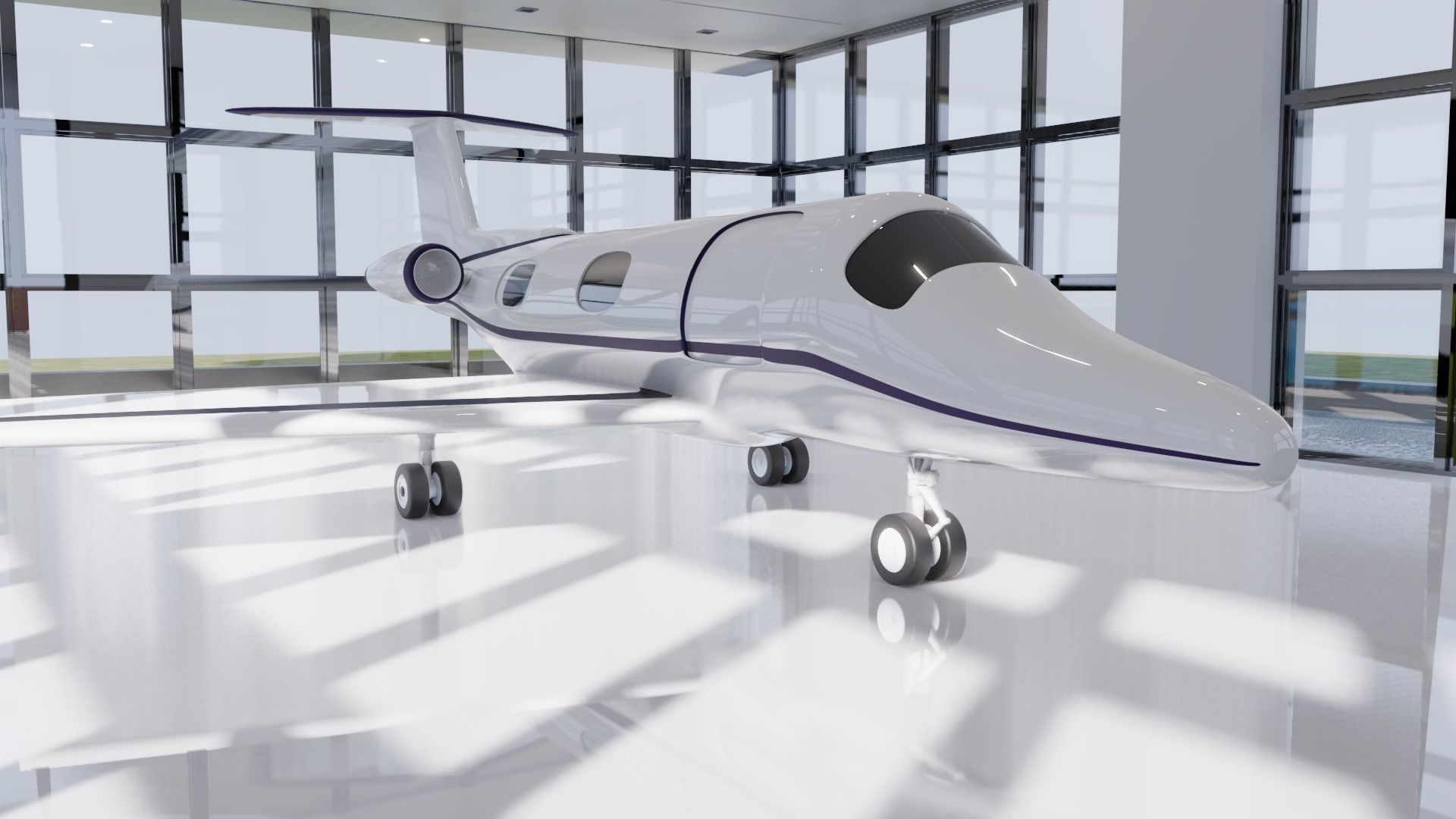 Private Jet 3D model_2