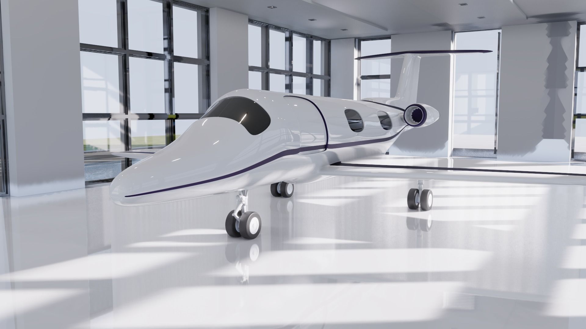 Private Jet 3D model_8
