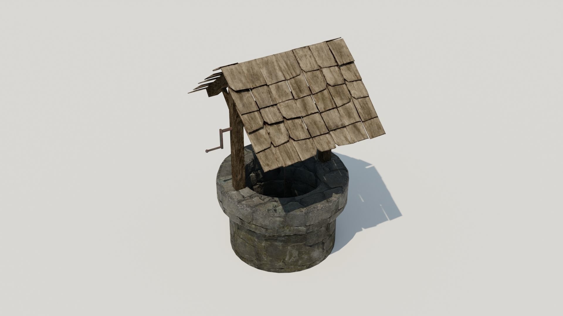 Wishing Well 3D model Low-poly 3D model_12