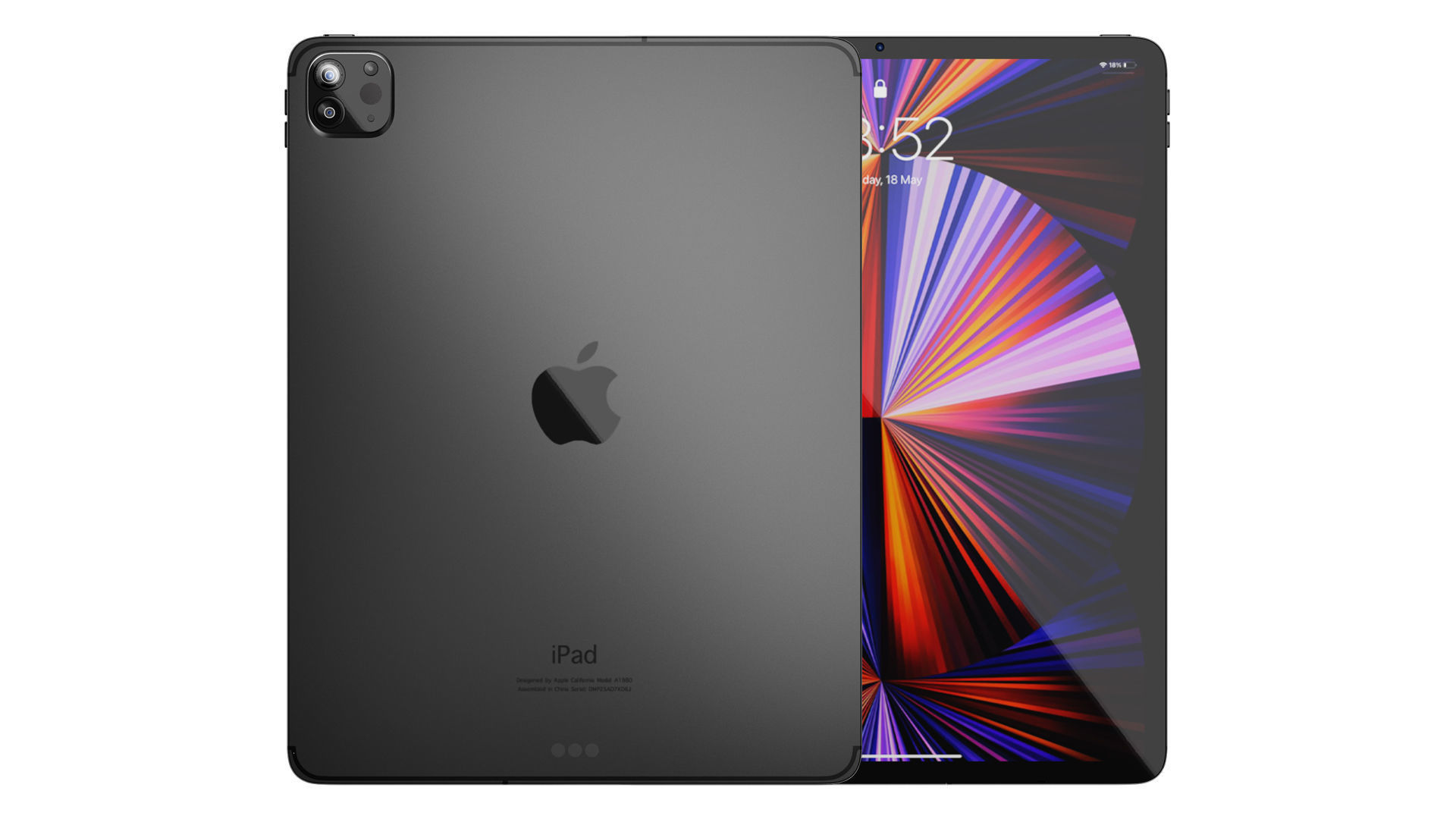 iPad Pro 12 inch-Magic keybord Apple Pencil 3D model_8