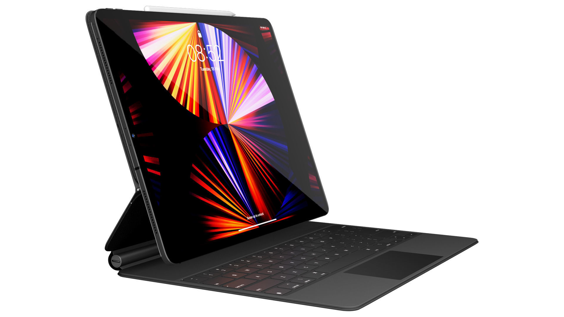 iPad Pro 12 inch-Magic keybord Apple Pencil 3D model_14