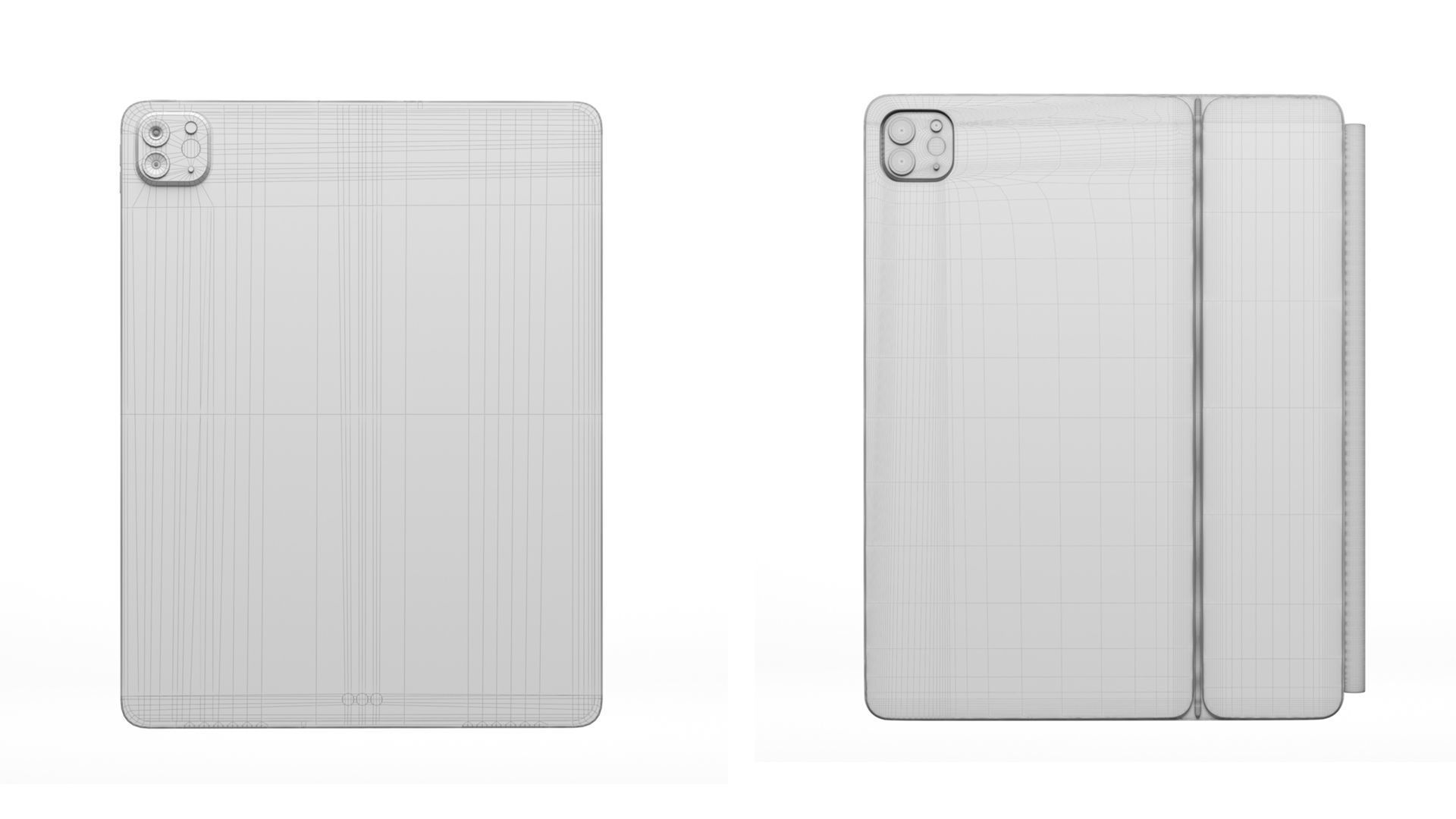 iPad Pro 12 inch-Magic keybord Apple Pencil 3D model_19