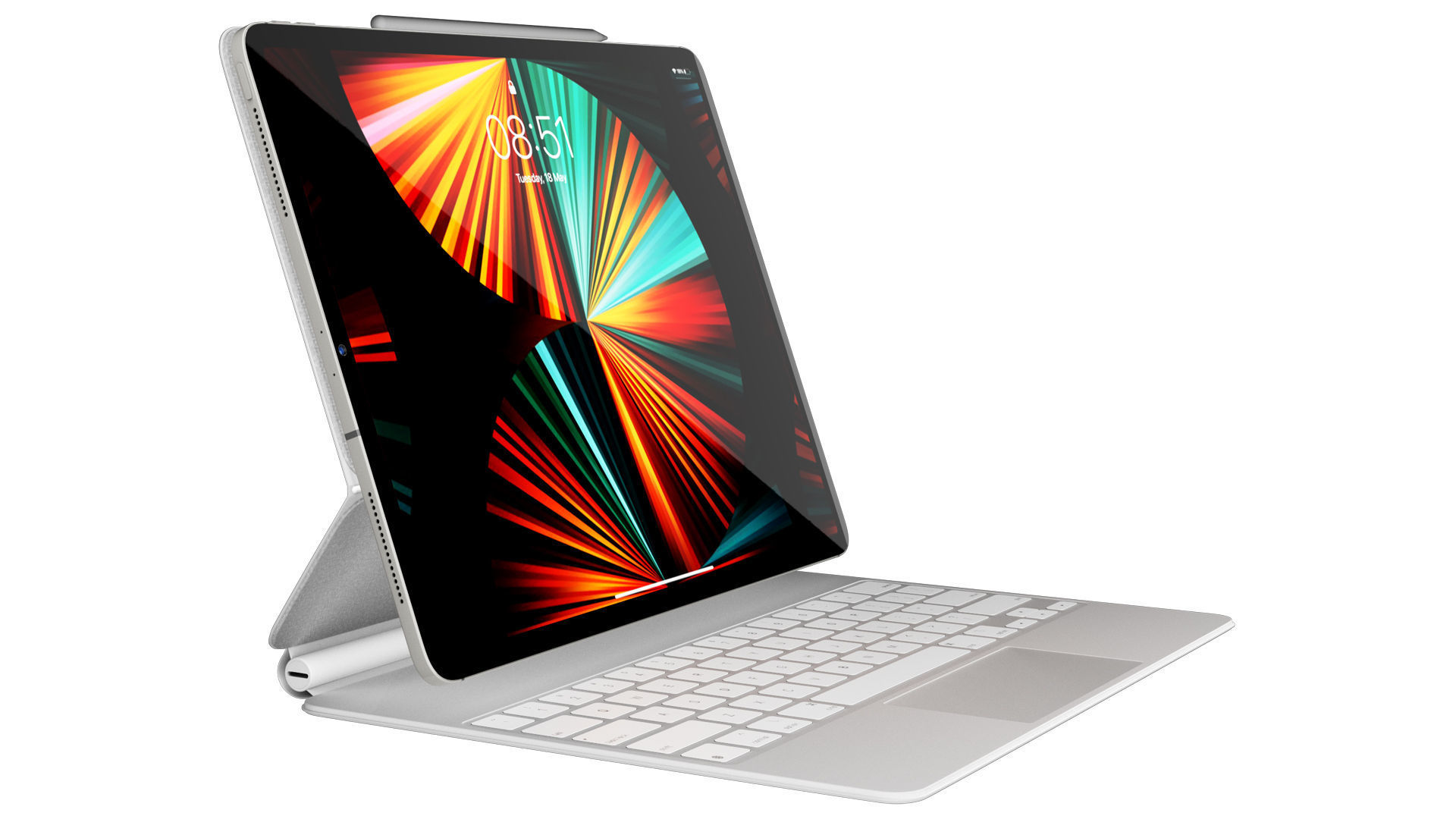 iPad Pro 12 inch-Magic keybord Apple Pencil 3D model_15