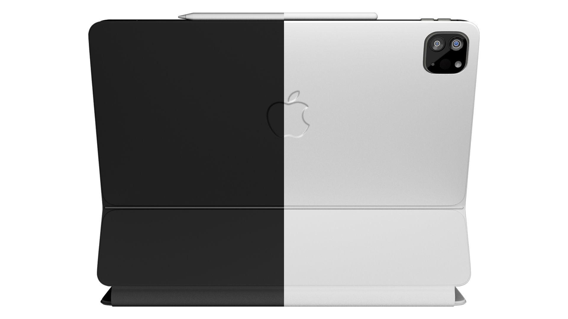 iPad Pro 12 inch-Magic keybord Apple Pencil 3D model_4