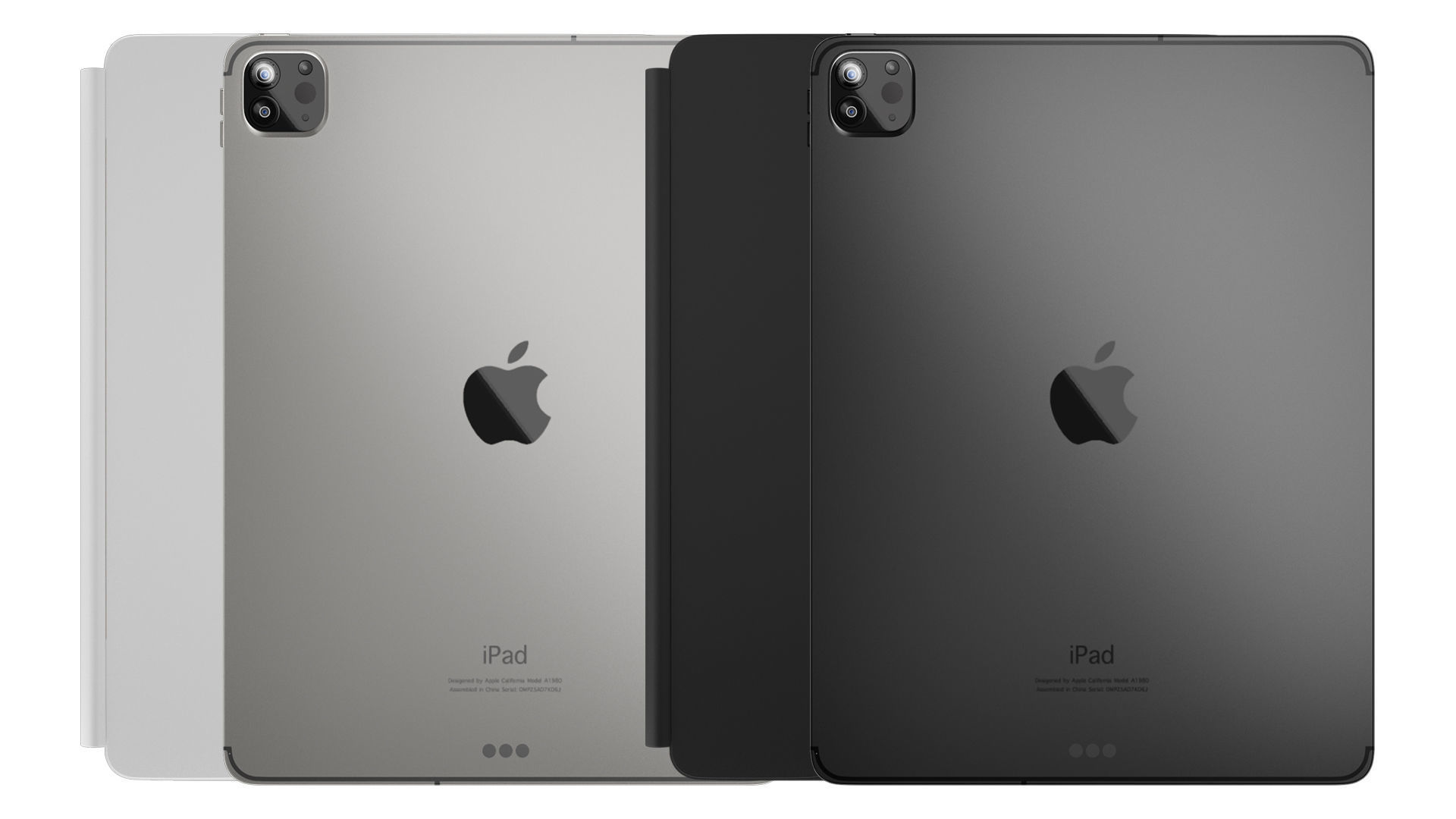 iPad Pro 12 inch-Magic keybord Apple Pencil 3D model_2