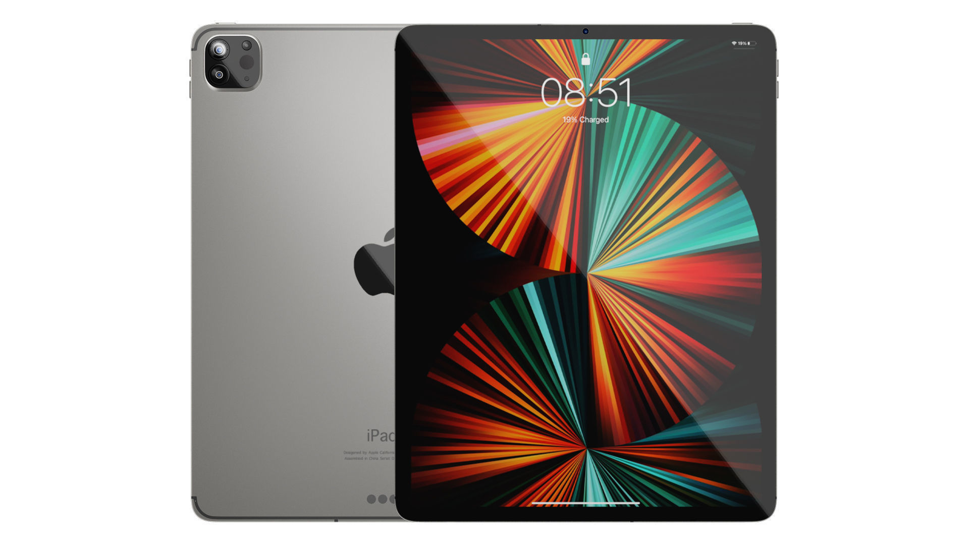 iPad Pro 12 inch-Magic keybord Apple Pencil 3D model_12