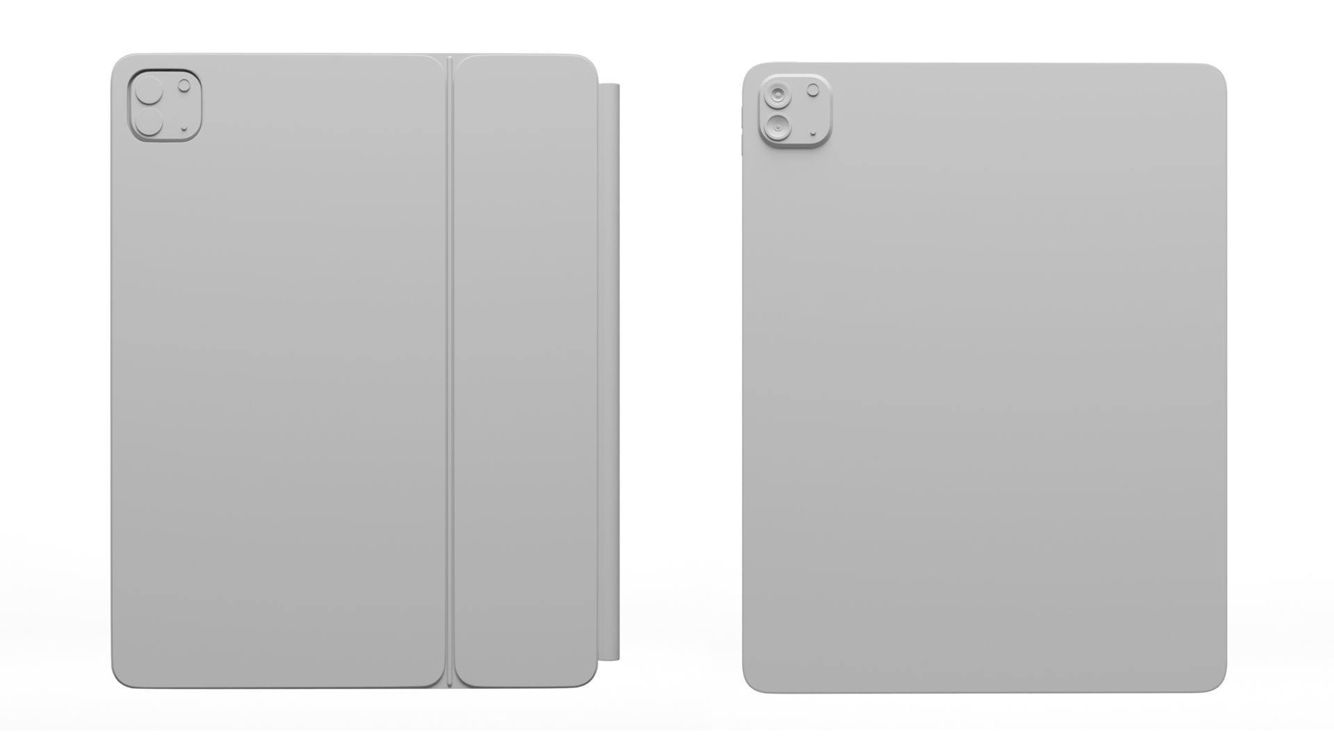 iPad Pro 12 inch-Magic keybord Apple Pencil 3D model_17