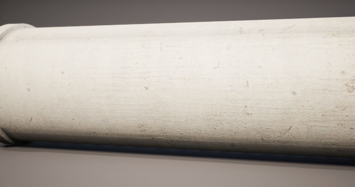 Modular Concrete Pipe Free low-poly 3D model_13