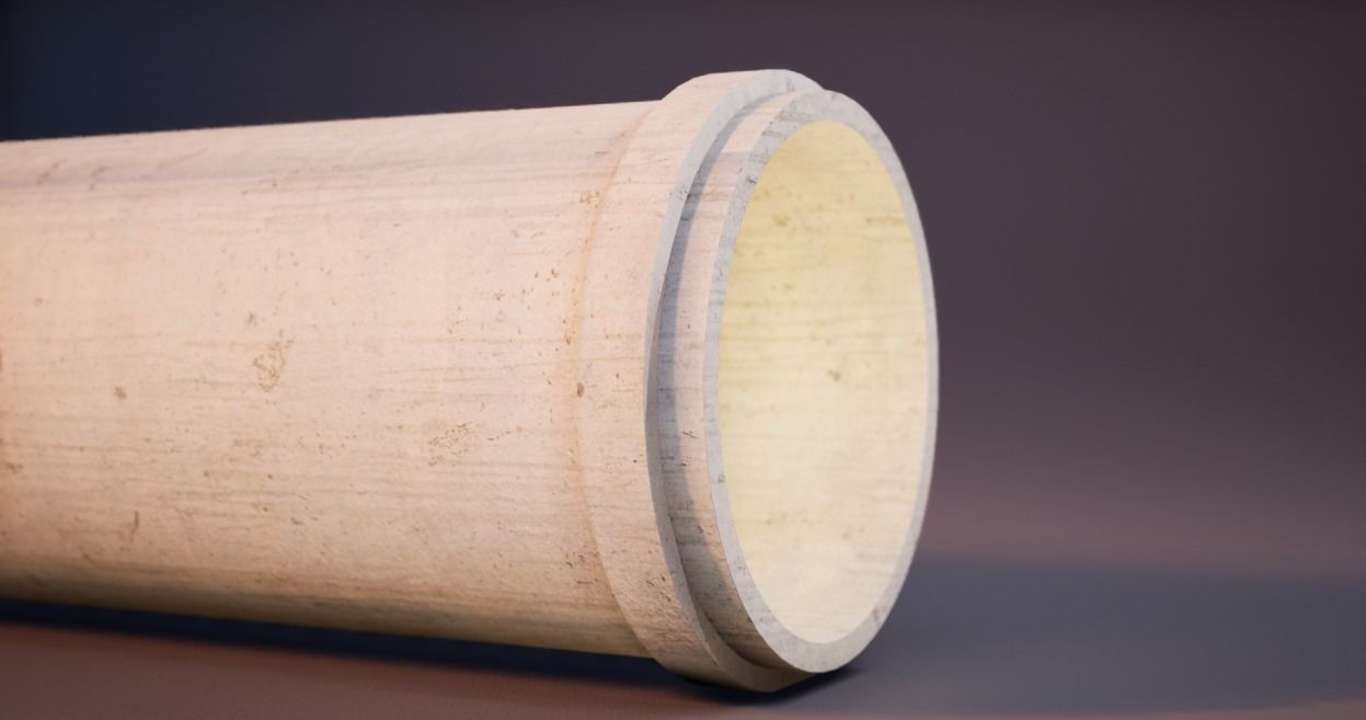 Modular Concrete Pipe Free low-poly 3D model_16