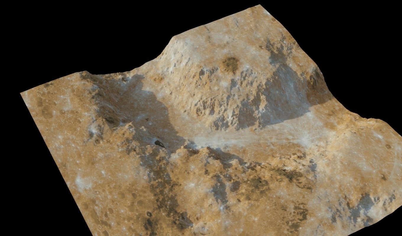 Landscape 3D model surface of mars 3D model_7