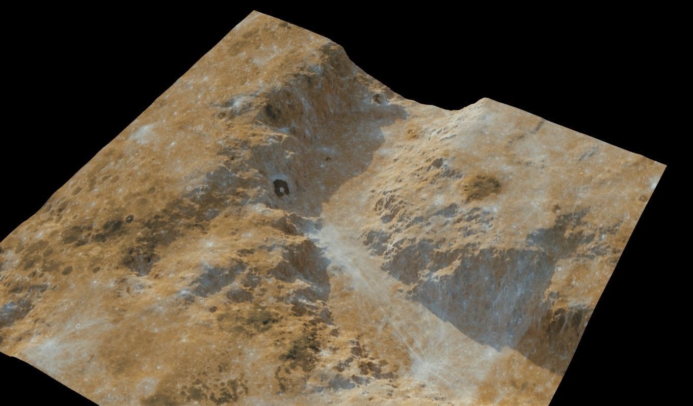 Landscape 3D model surface of mars 3D model_17
