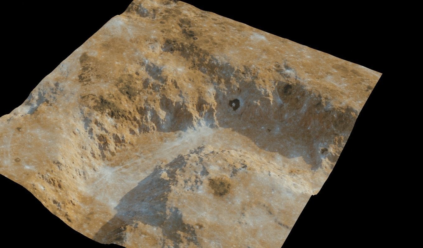 Landscape 3D model surface of mars 3D model_14