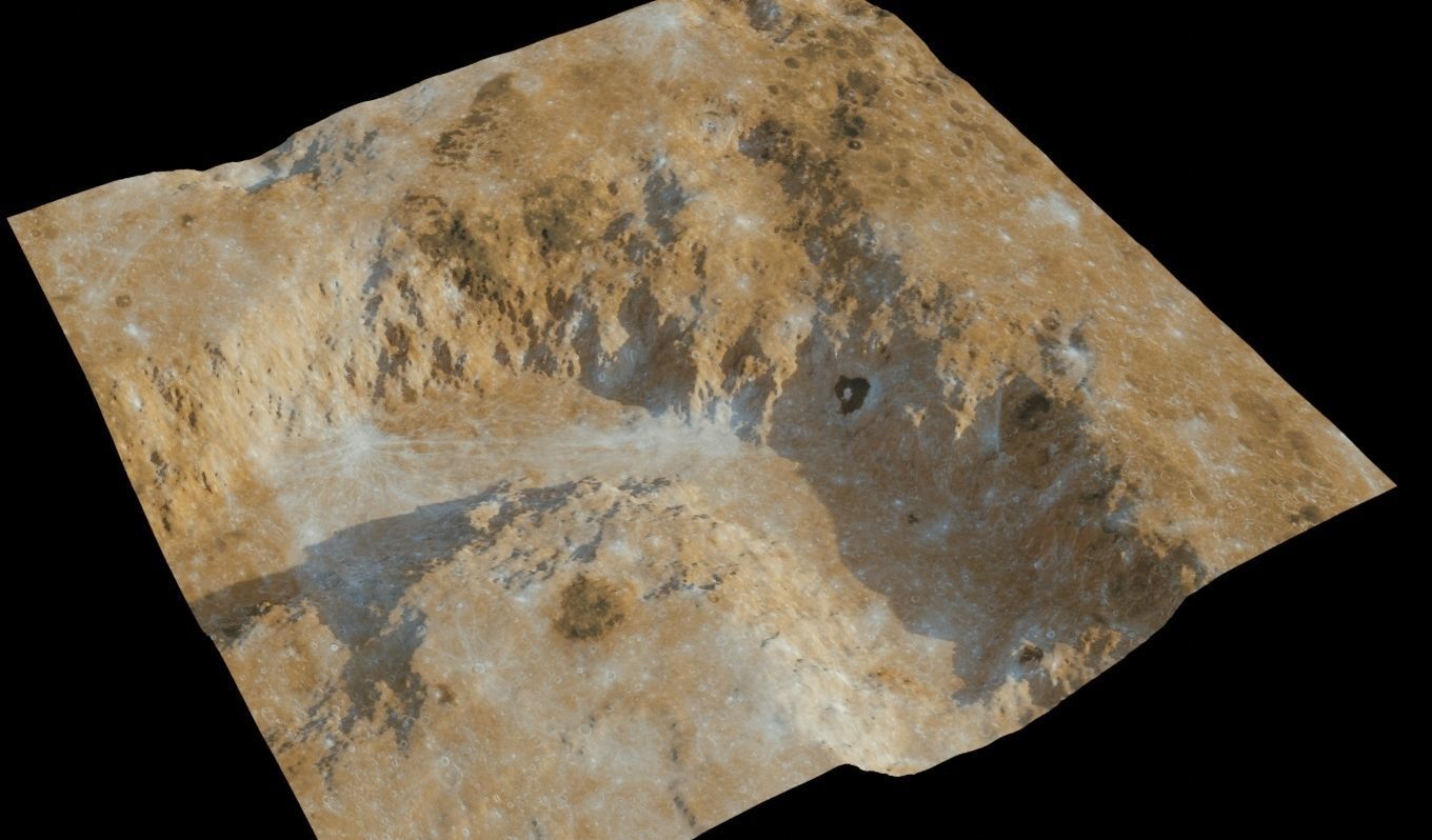 Landscape 3D model surface of mars 3D model_1