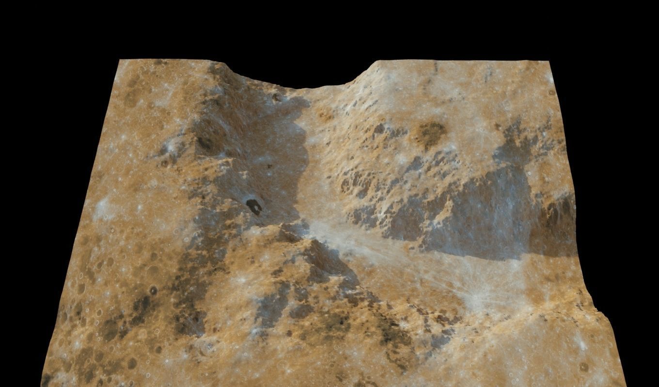 Landscape 3D model surface of mars 3D model_6