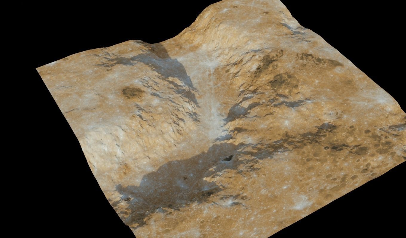 Landscape 3D model surface of mars 3D model_10