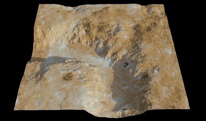 Landscape 3D model surface of mars 3D model