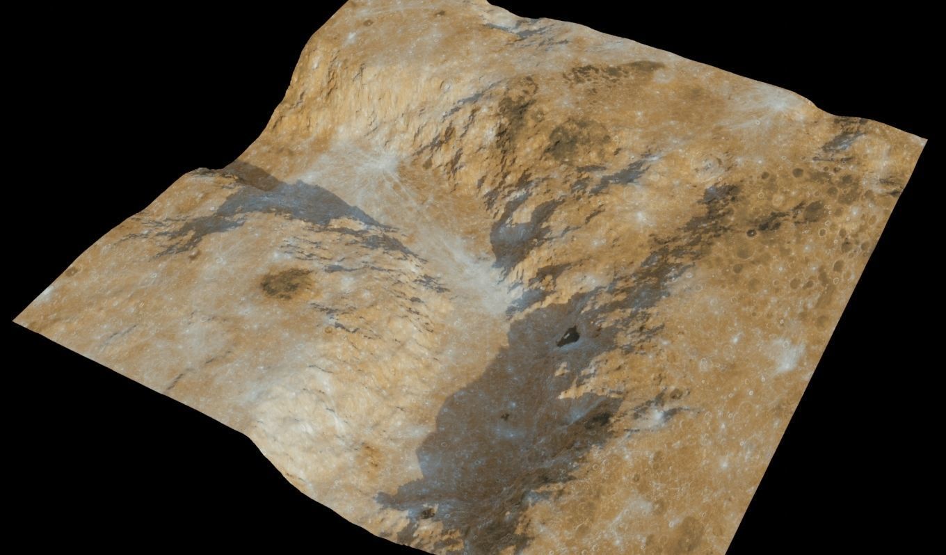 Landscape 3D model surface of mars 3D model_11