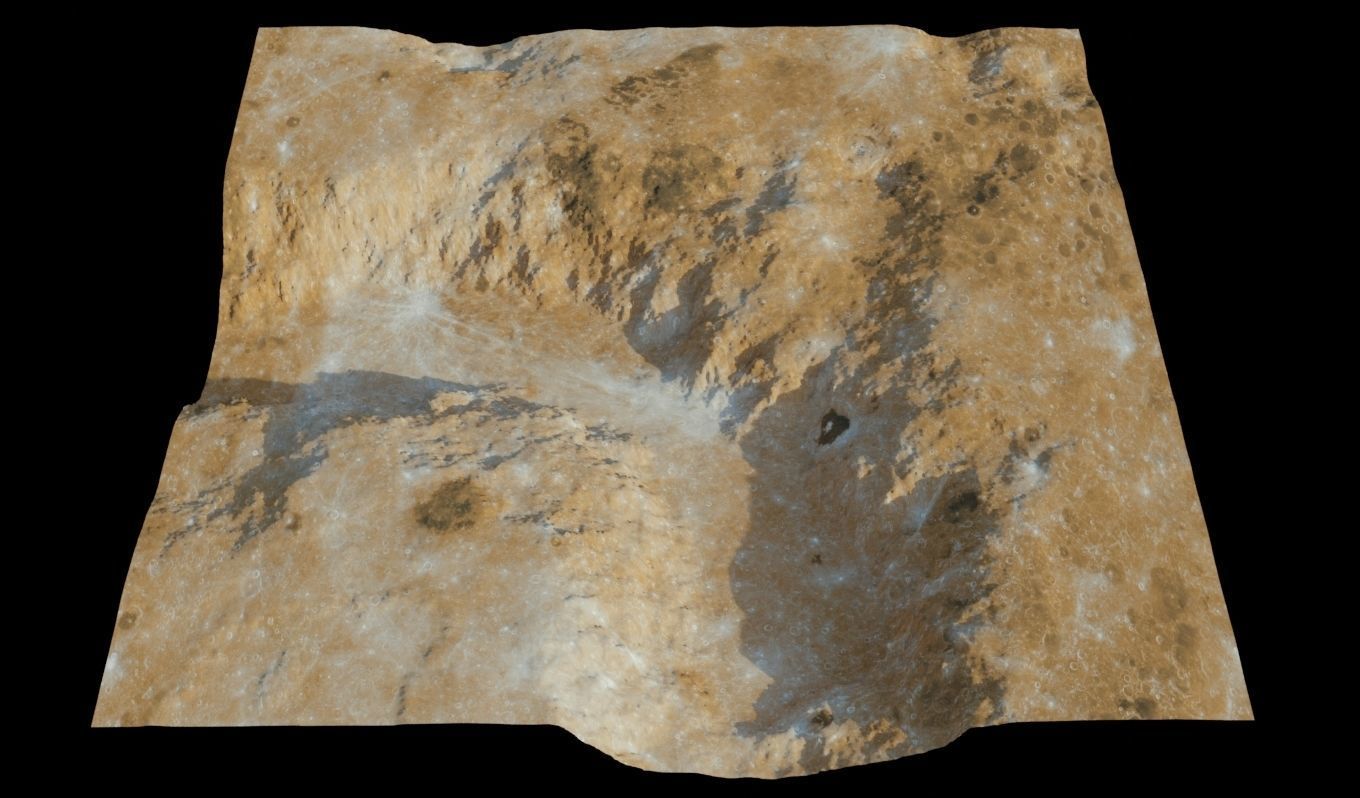 Landscape 3D model surface of mars 3D model_12