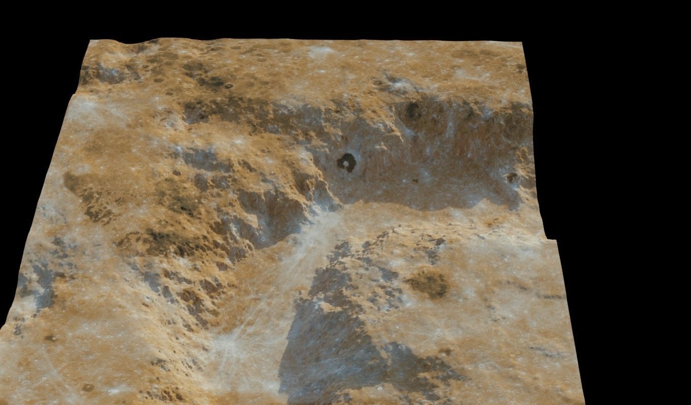 Landscape 3D model surface of mars 3D model_15
