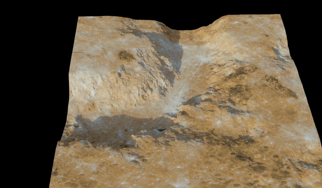 Landscape 3D model surface of mars 3D model_9
