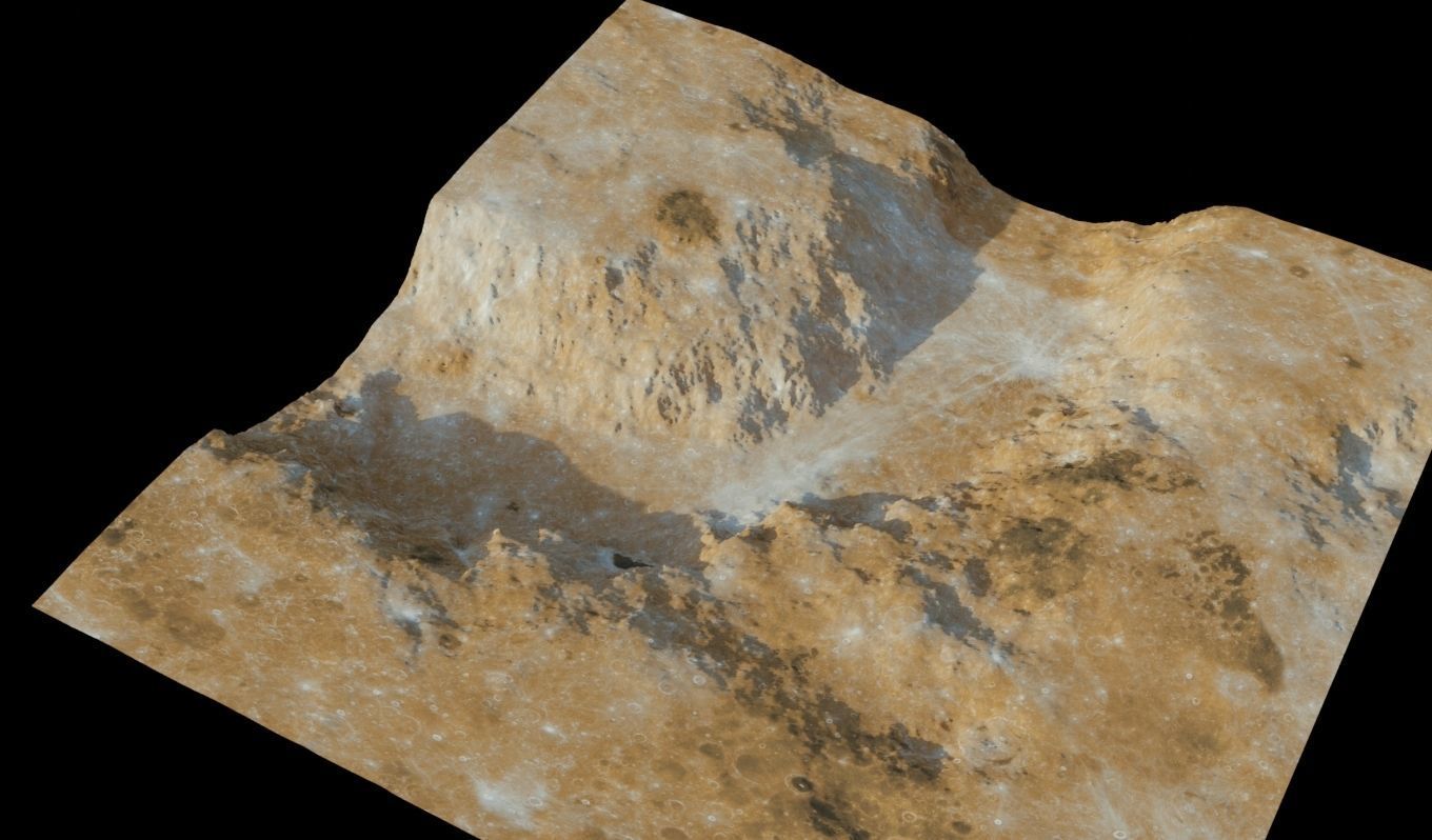 Landscape 3D model surface of mars 3D model_8