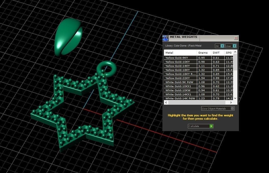 Model 405 Davud Star Diamond Pendant 3D print model_12