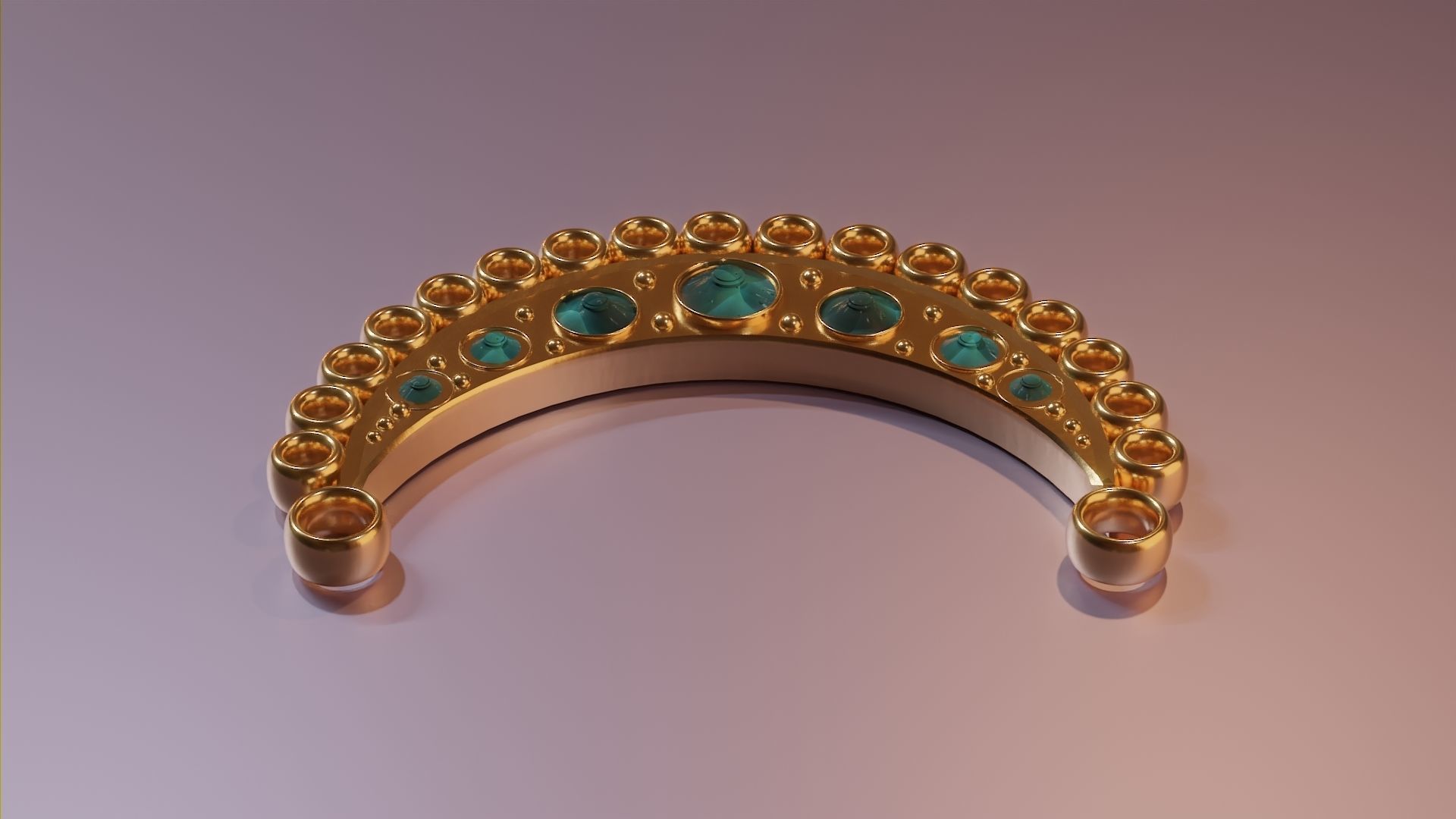 Moon pendant 3D print model_6