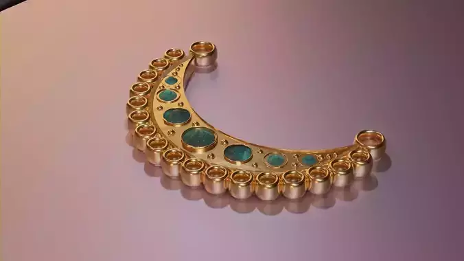 Moon pendant 3D print model