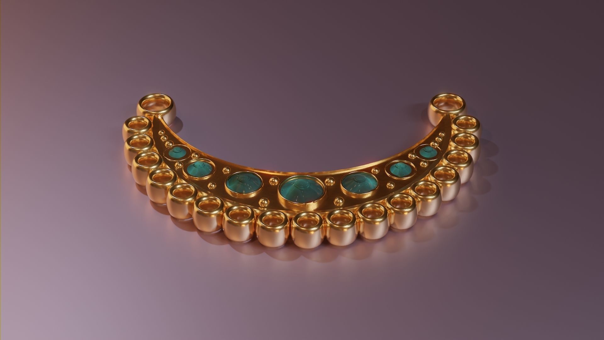 Moon pendant 3D print model_3