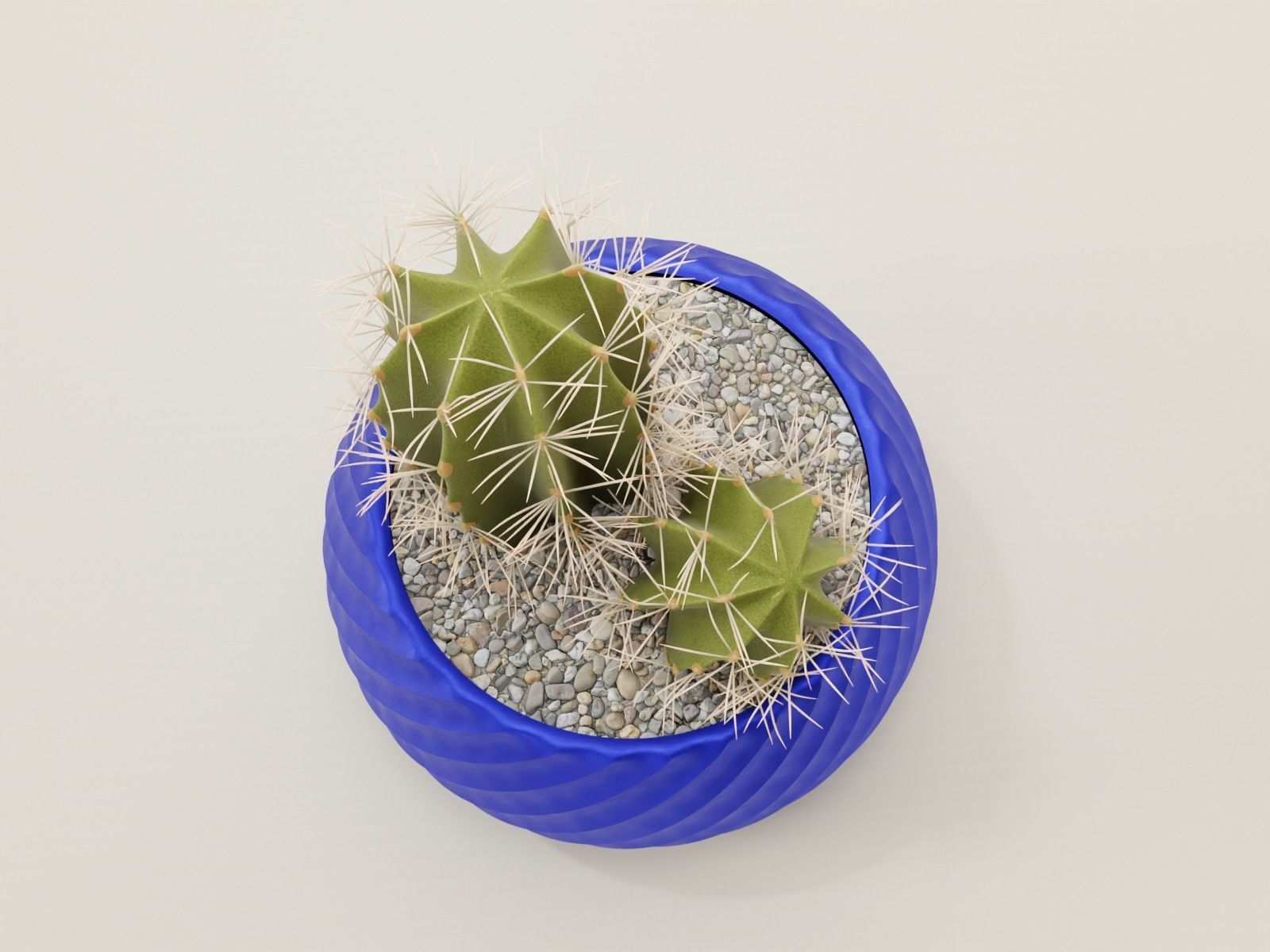 twist pot holder 75 3D print model_6