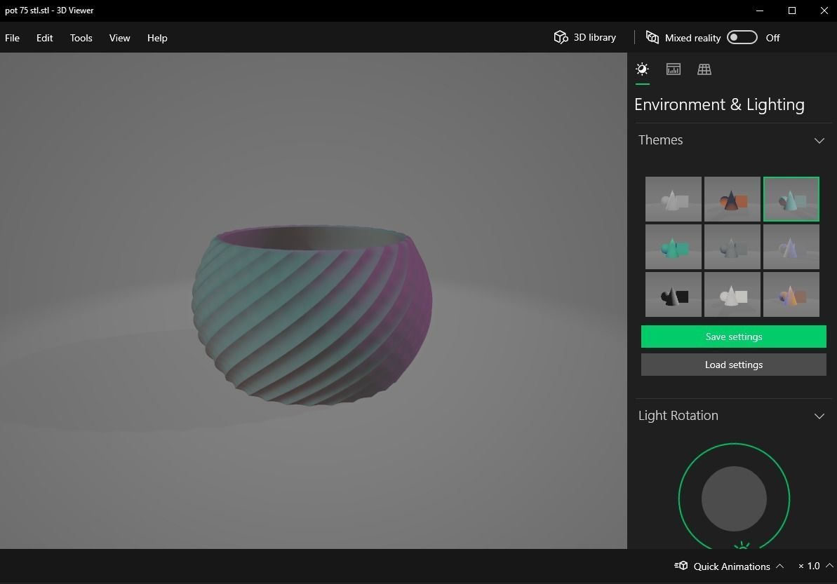 twist pot holder 75 3D print model_16