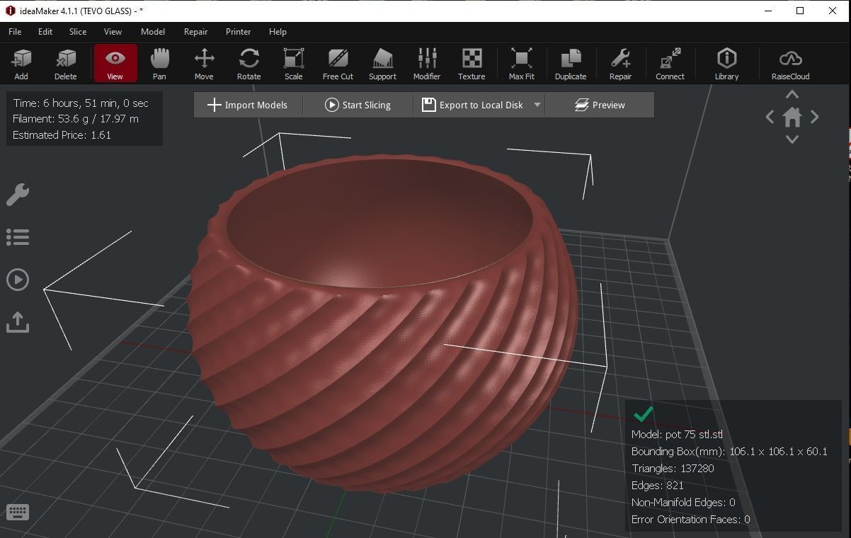 twist pot holder 75 3D print model_20