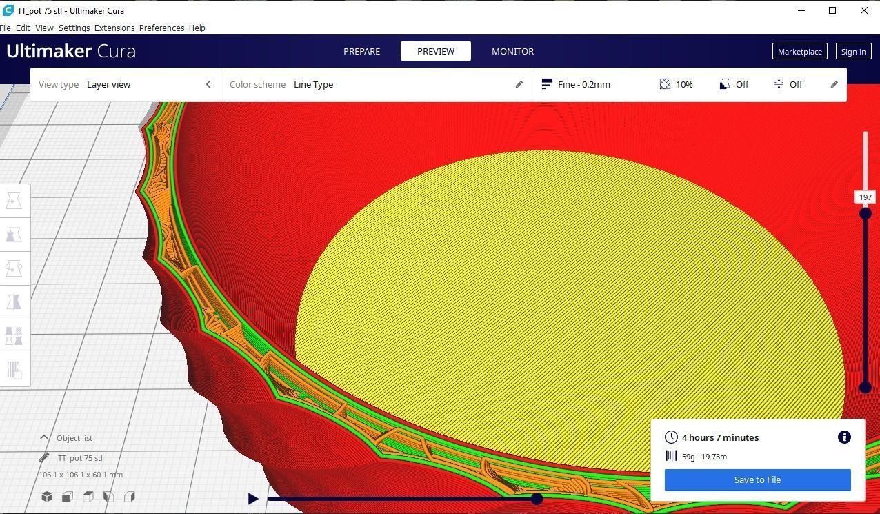 twist pot holder 75 3D print model_14