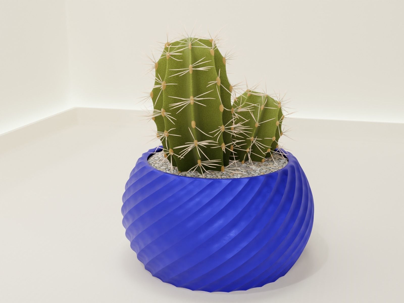 twist pot holder 75 3D print model_4