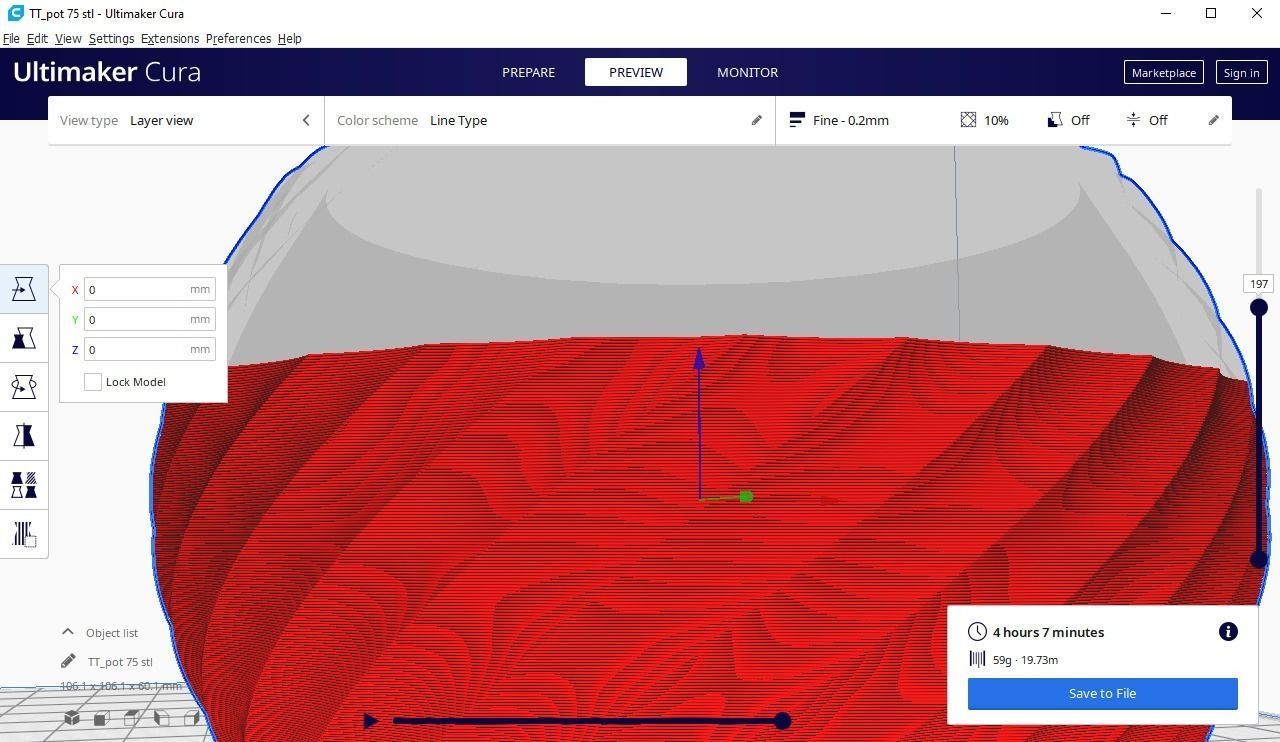 twist pot holder 75 3D print model_15
