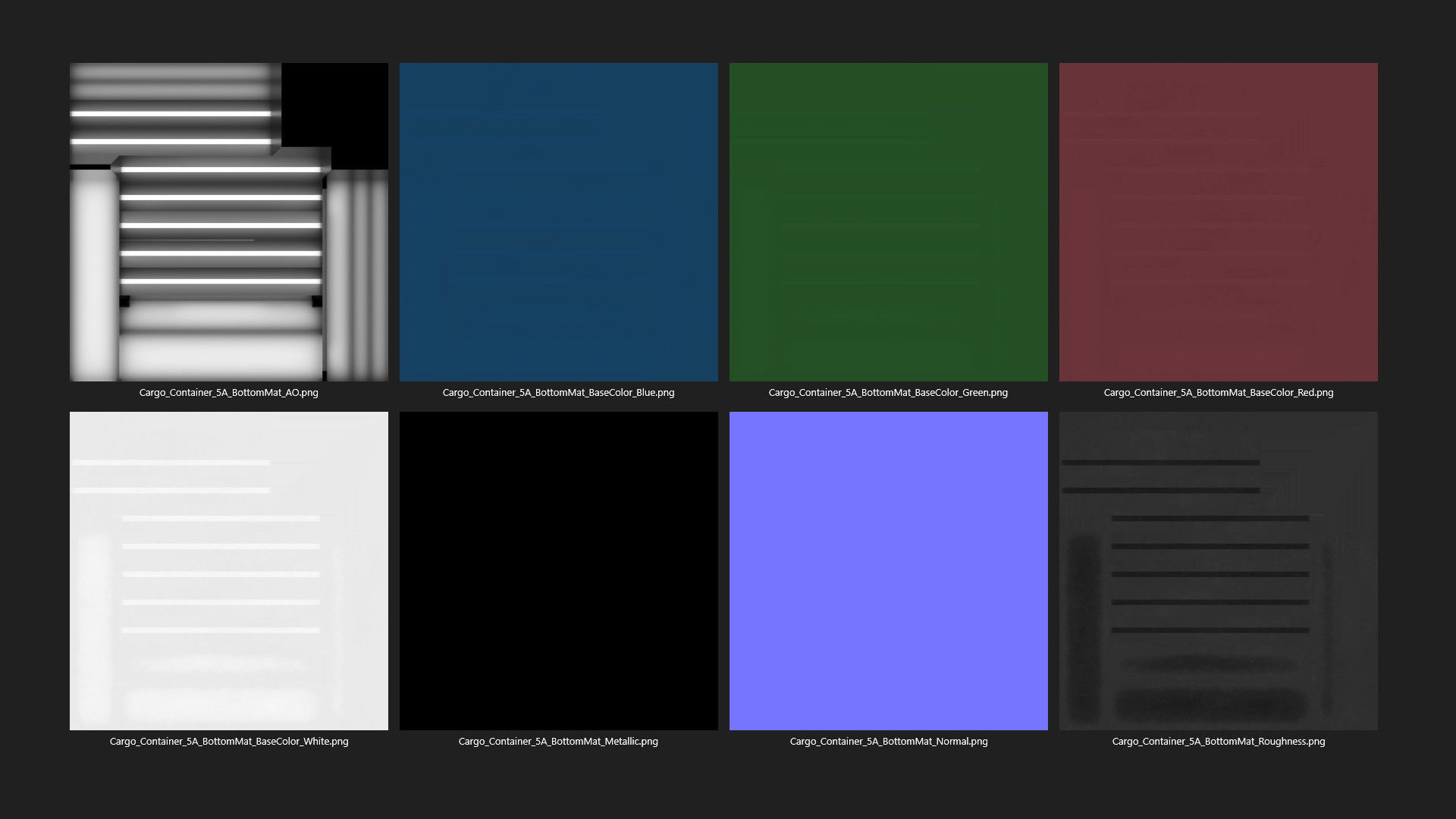 Cargo Container 5A Low-poly 3D model_14