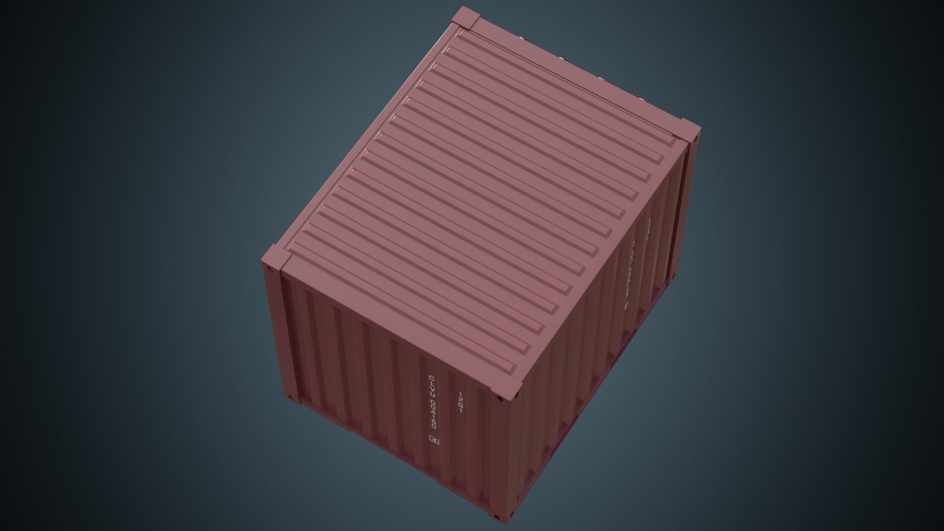 Cargo Container 5A Low-poly 3D model_5