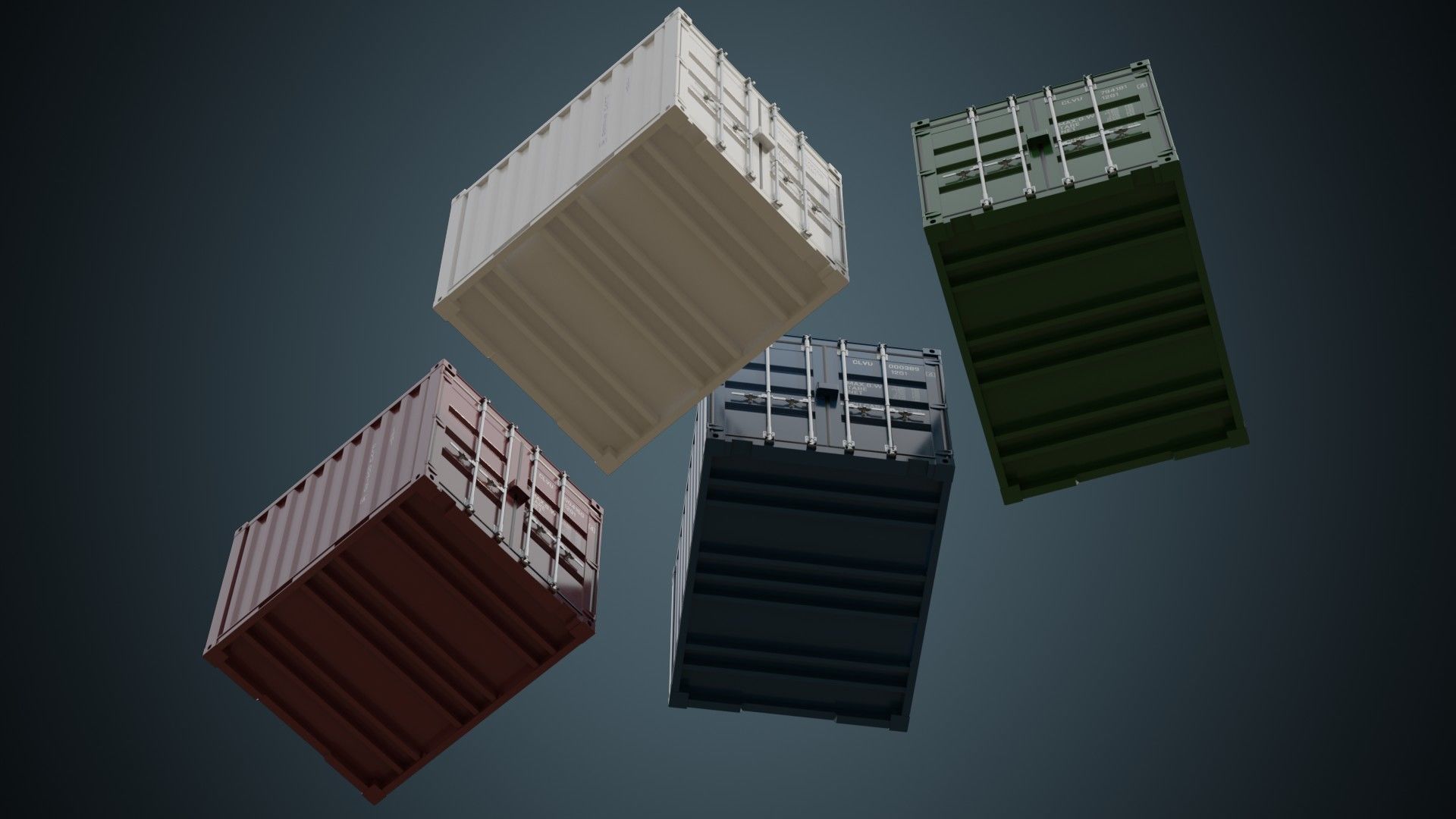 Cargo Container 5A Low-poly 3D model_2