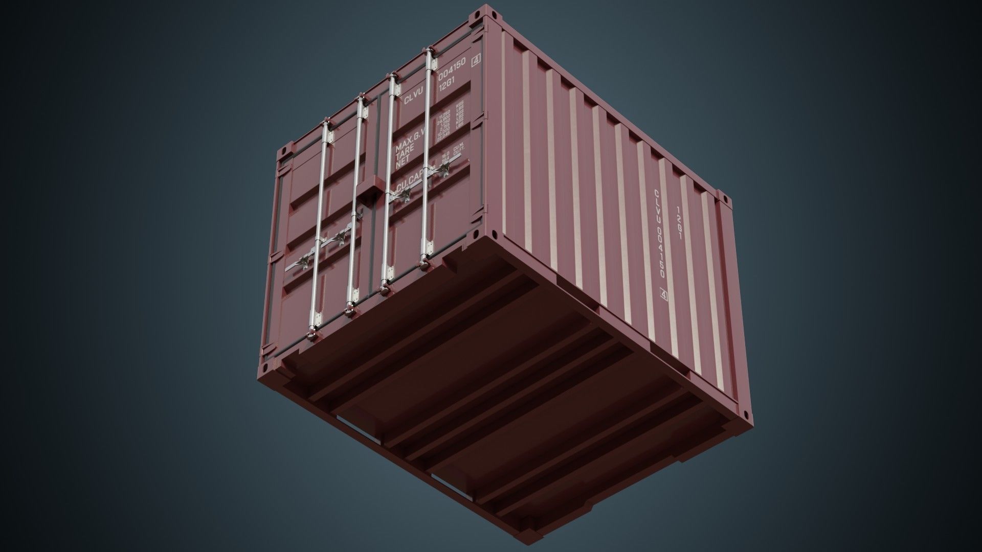 Cargo Container 5A Low-poly 3D model_7