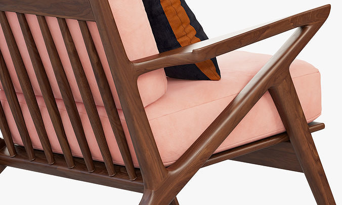 Joybird Soto Concave Arm Chair 3D model 5