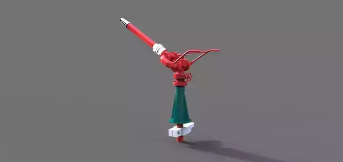 Fire monitor for fireboat of the GDR 3D print model