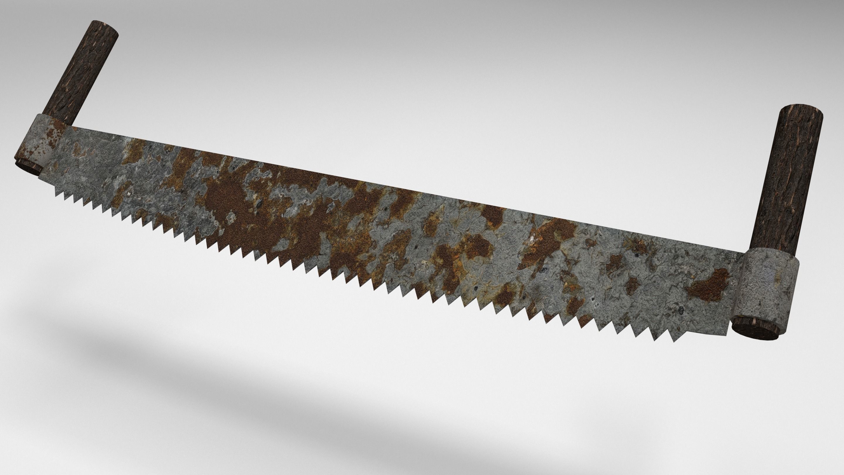 Pack of 9 Medieval farm tools Low-poly 3D model_4